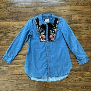 Anthropologie Holding Horses Button-down Shirt